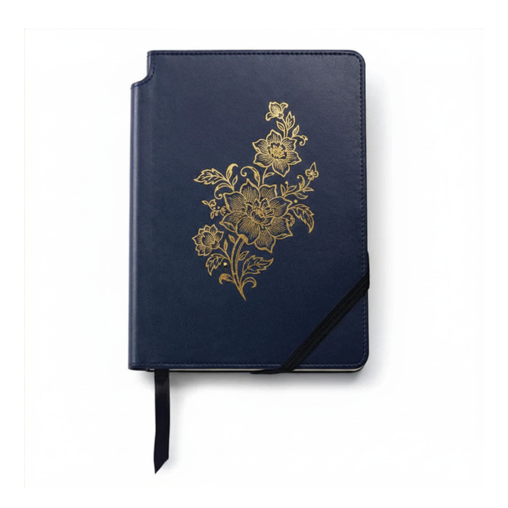 Classic Leatherette Journal - Navy Blue