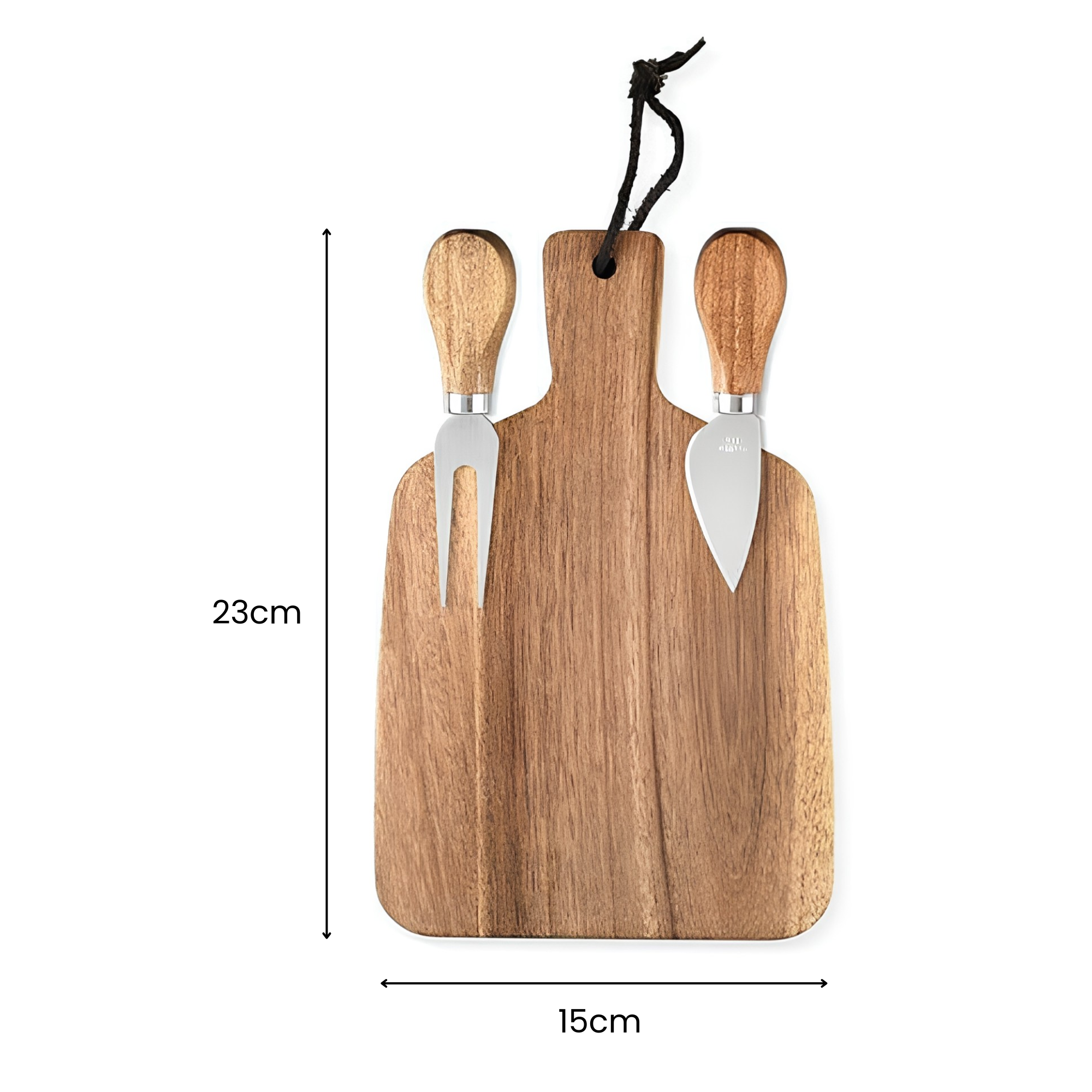 Personalised Wooden Serving Board w/ matching knives
