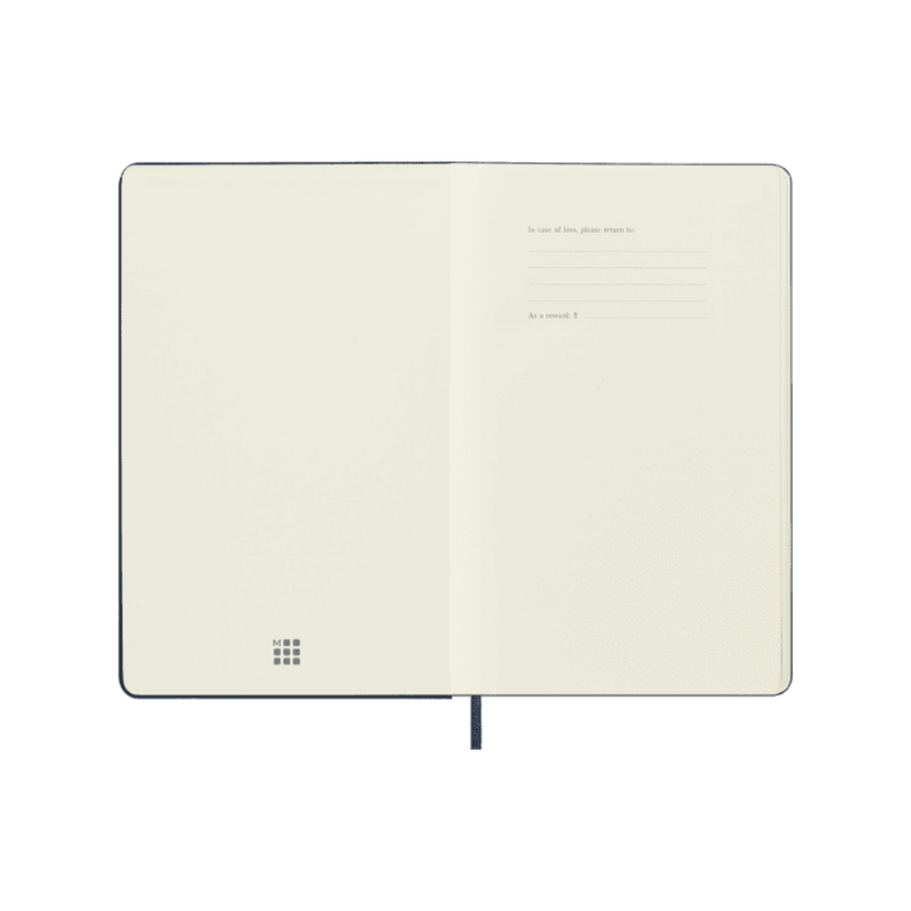 Large Soft Cover Ruled Notebook - Sapphire Blue