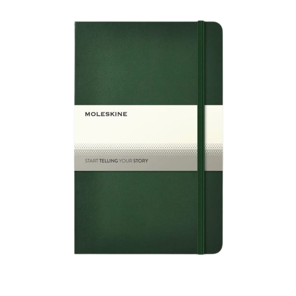 Classic Large Ruled Hard Cover Notebook - Myrtle Green