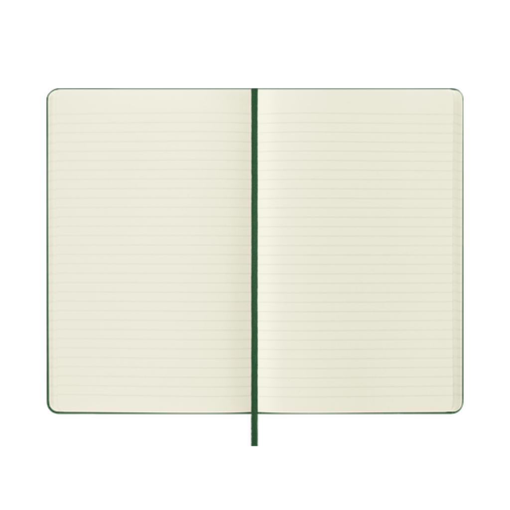 Classic Large Ruled Hard Cover Notebook - Myrtle Green