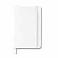 Classic Large Ruled Hard Cover Notebook - White
