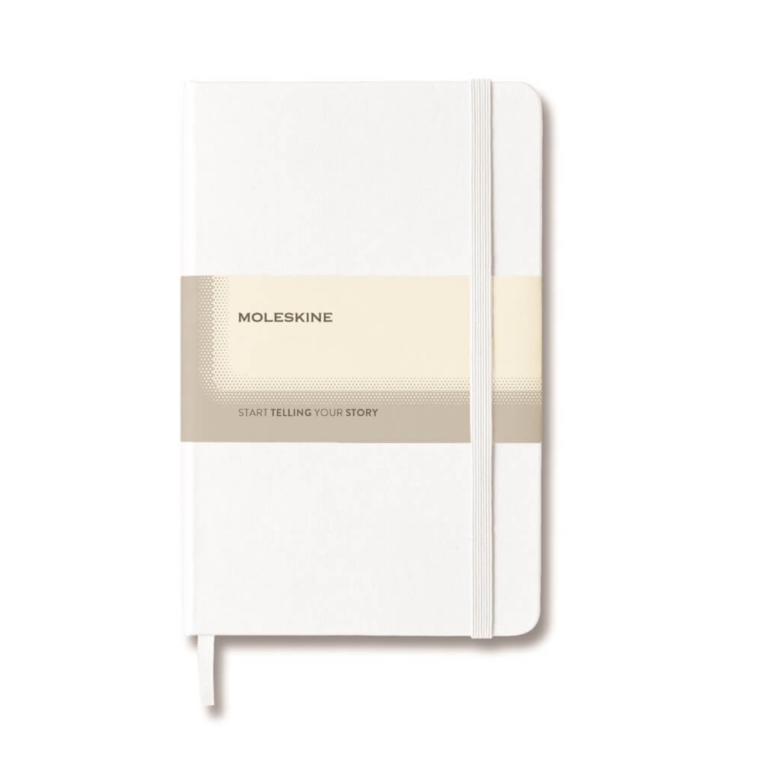 Classic Large Ruled Hard Cover Notebook - White
