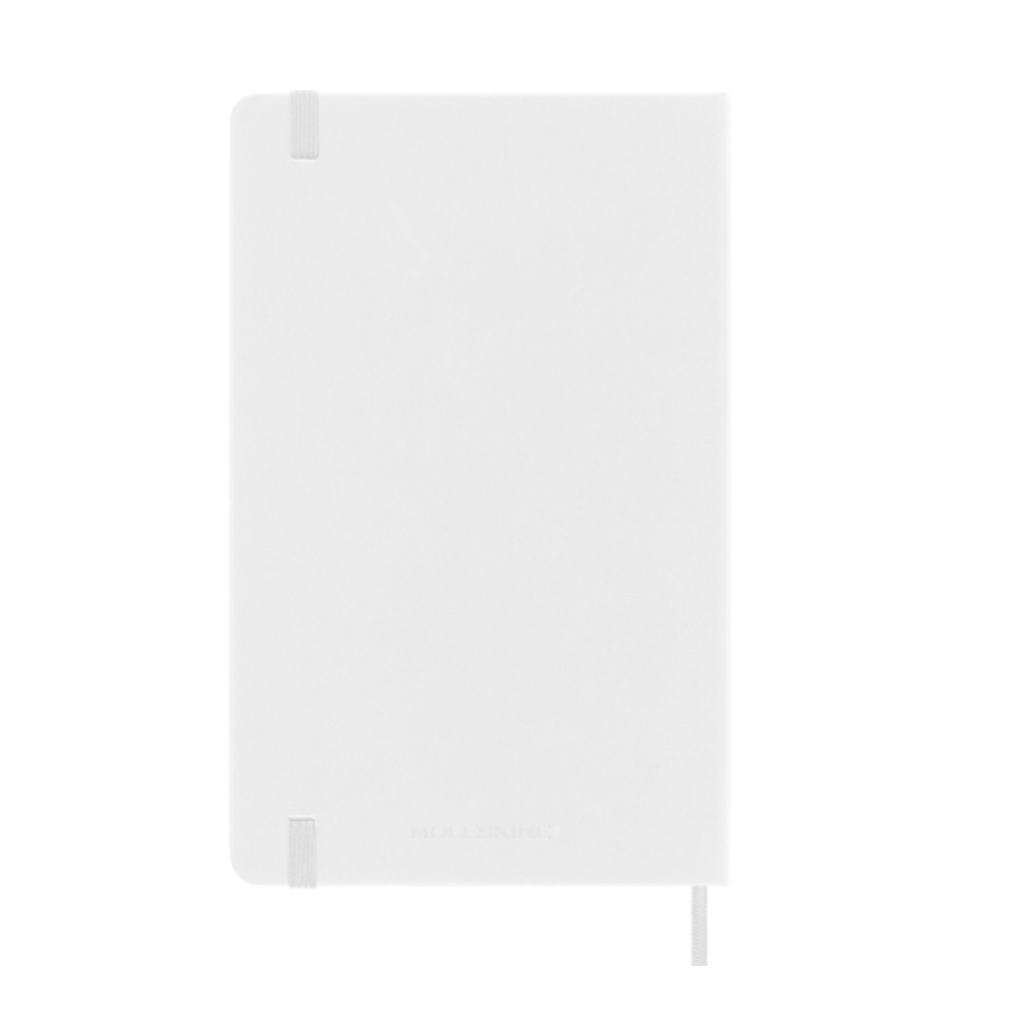 Classic Large Ruled Hard Cover Notebook - White