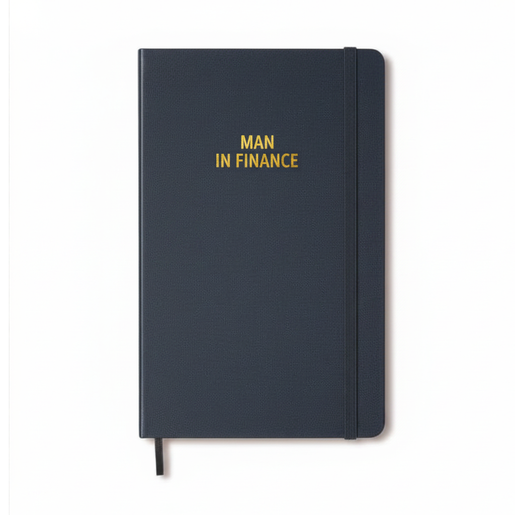 Classic Large Ruled Hard Cover Notebook - Navy Blue