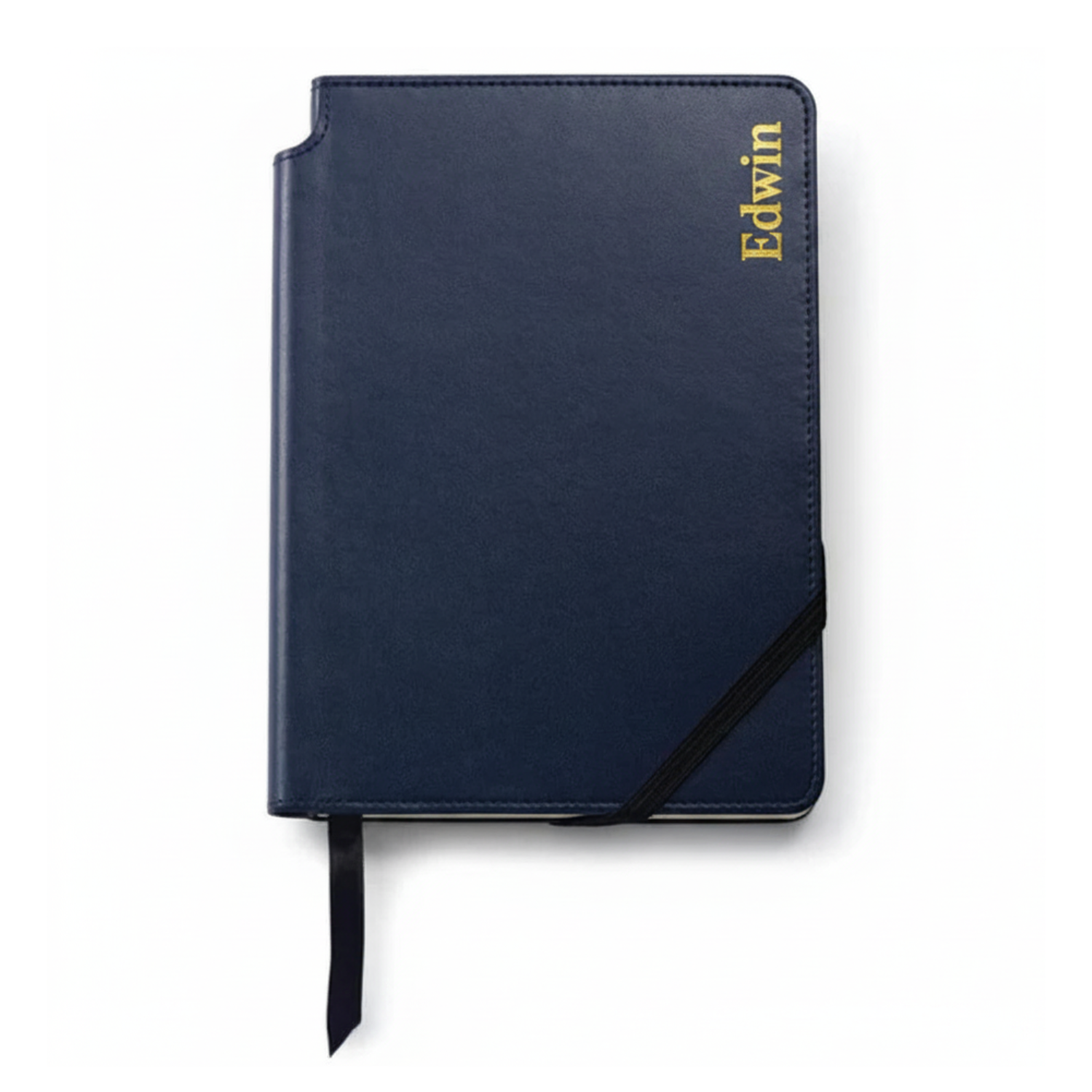 Classic Leatherette Journal - Navy Blue