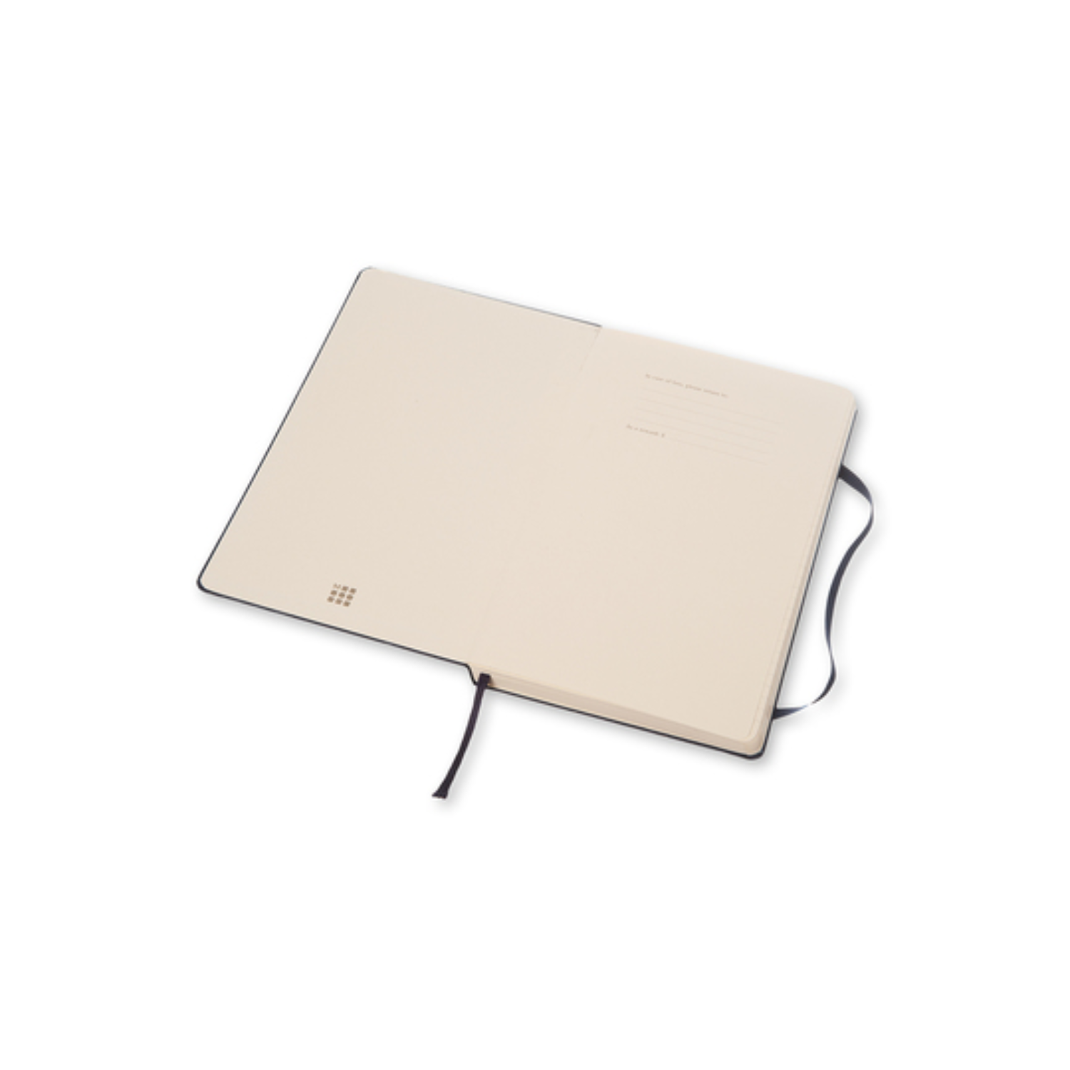 Classic Large Ruled Hard Cover Notebook - Navy Blue