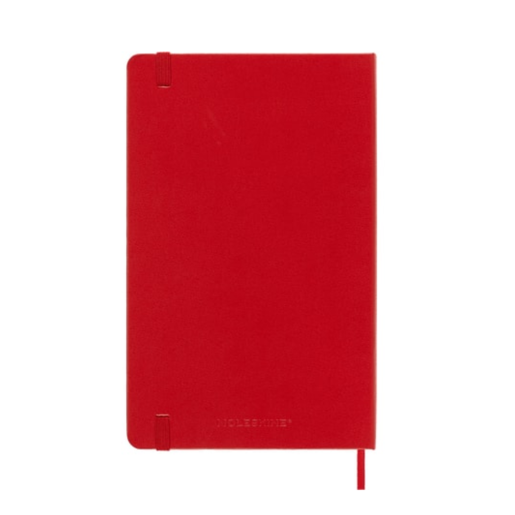 Classic Large Ruled Hard Cover Notebook - Scarlet Red