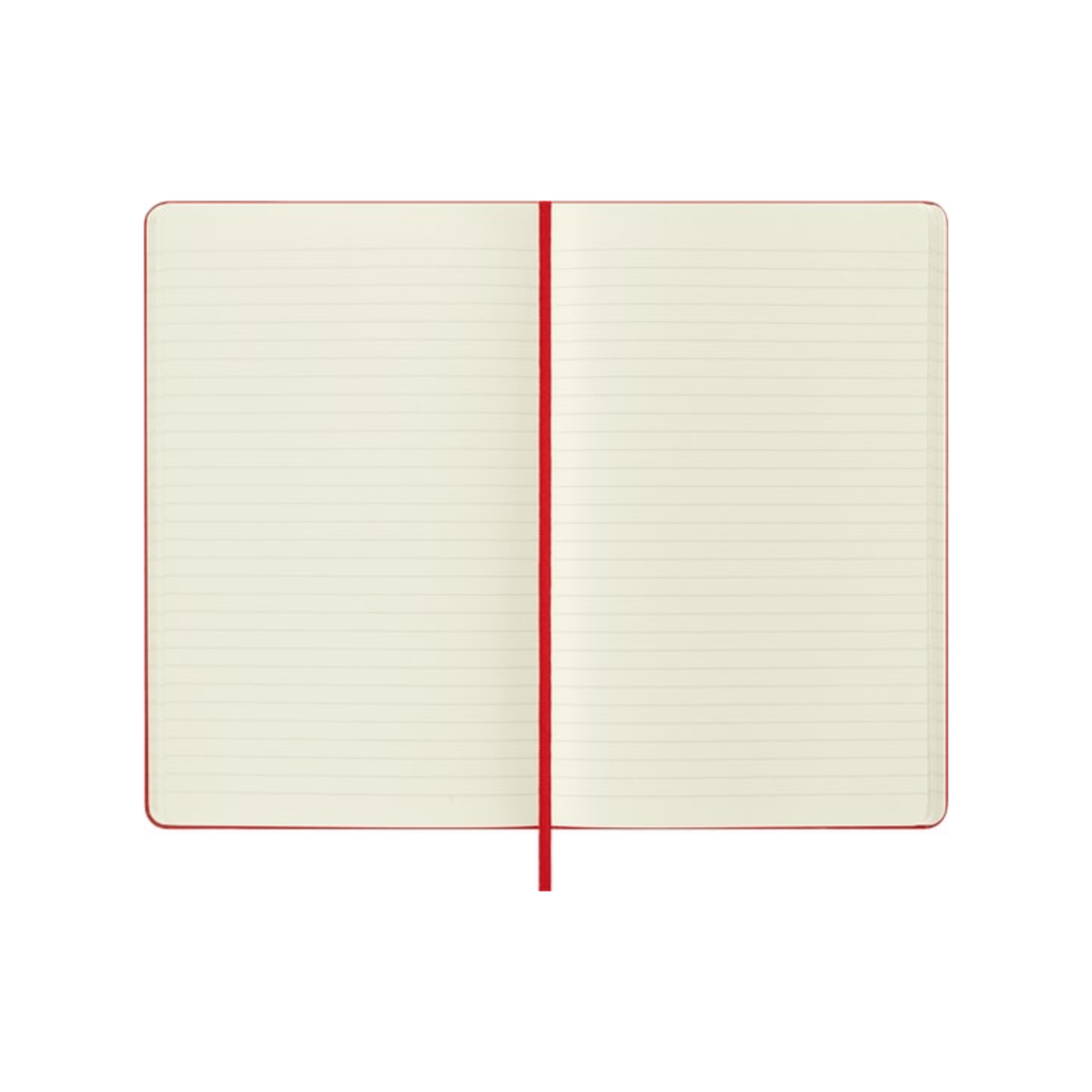 Classic Large Ruled Hard Cover Notebook - Scarlet Red