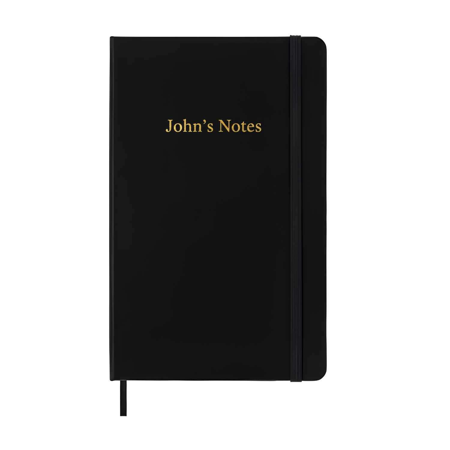 Hard Cover Medium Size Ruled Notebook - Black