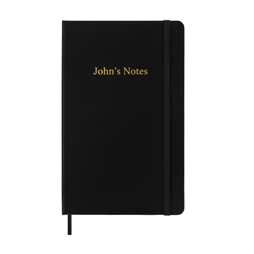 Classic Large Ruled Soft Cover Notebook - Black