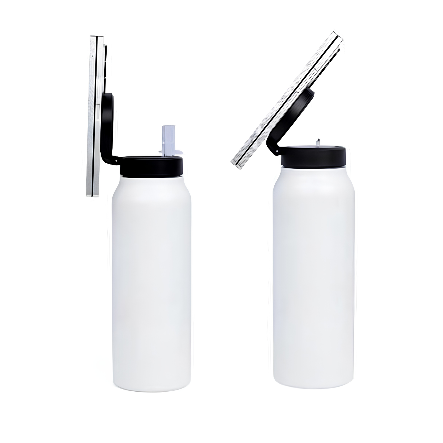 Ferro Magnetic Phone Holder Water Bottle 760ml - White