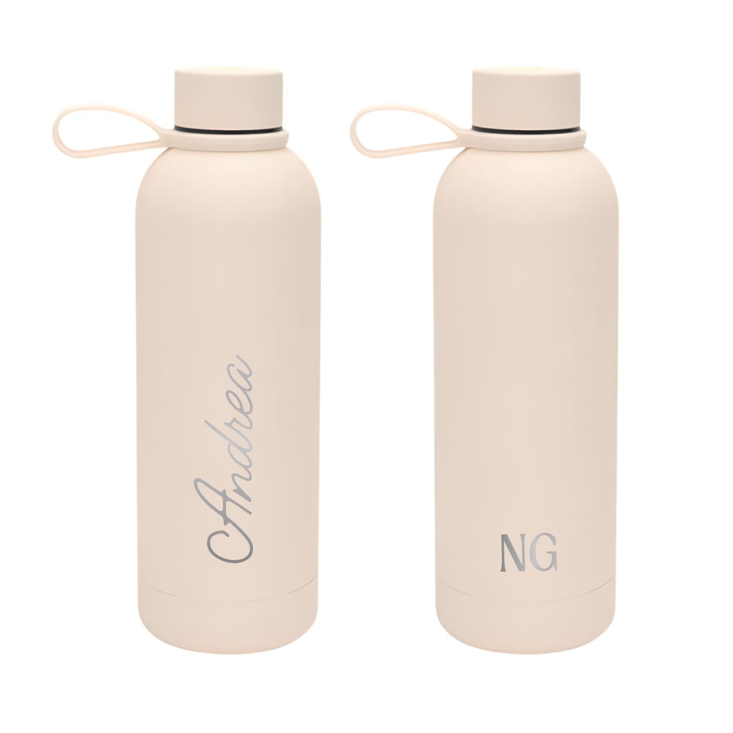 Double Wall Stainless Steel Bottle 500ml - Sand