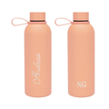 Double Wall Stainless Steel Bottle 500ml - Peach Pink