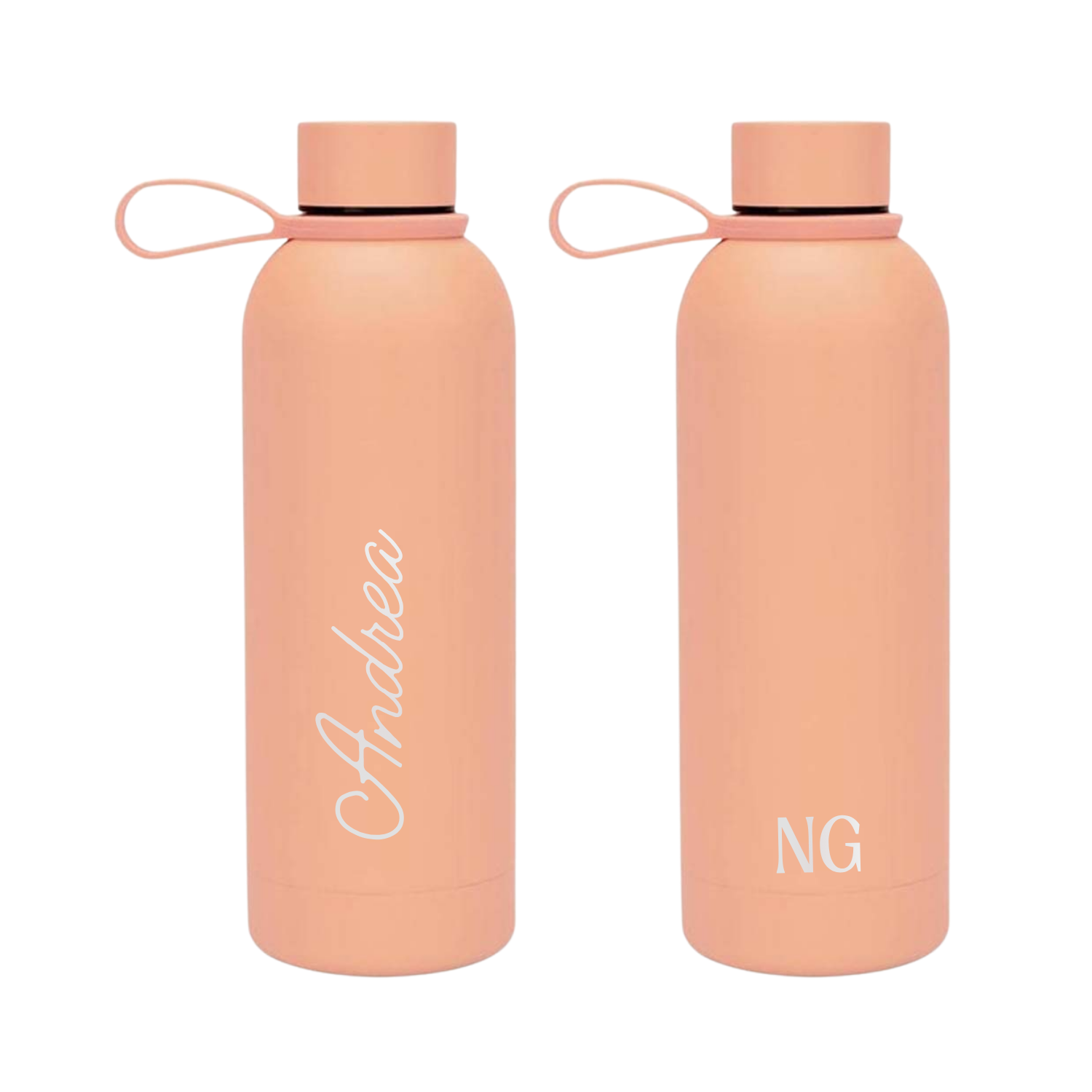 Double Wall Stainless Steel Bottle 500ml - Peach Pink