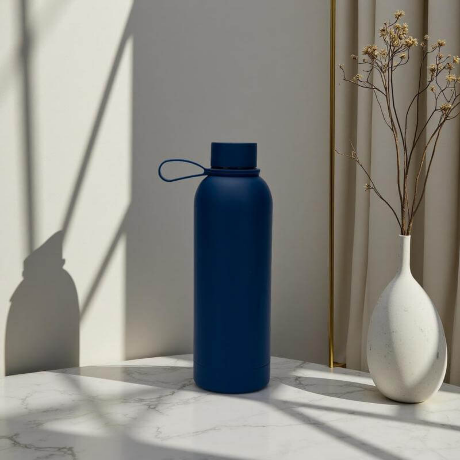 Double Wall Stainless Steel Bottle 500ml - Navy Blue