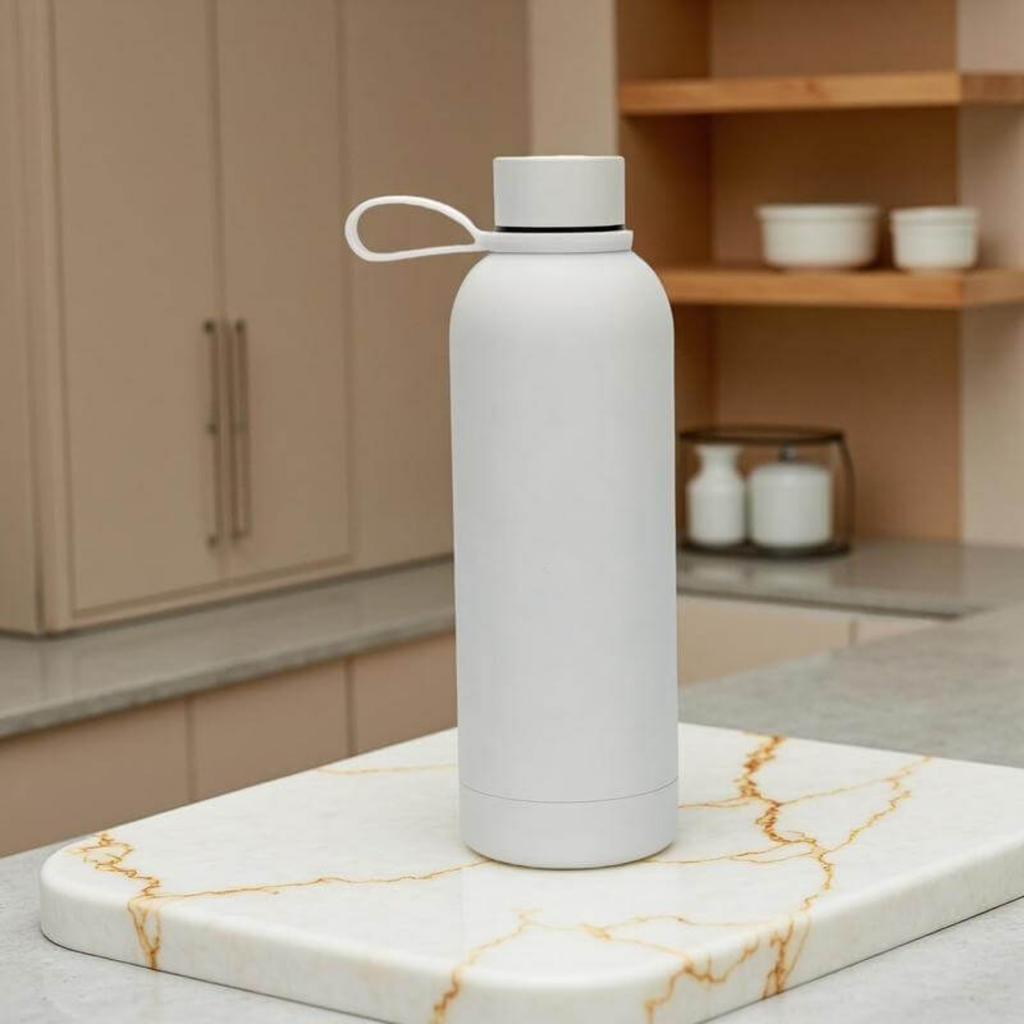 Double Wall Stainless Steel Bottle 500ml - White