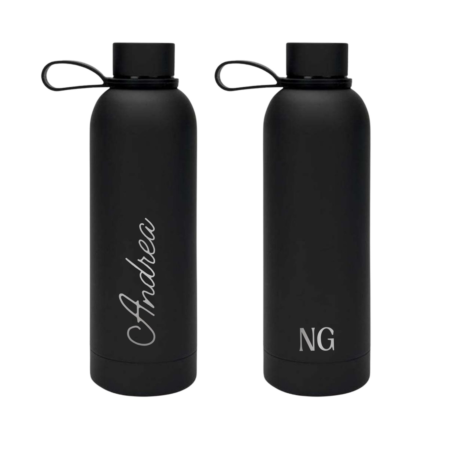 Double Wall Stainless Steel Bottle 500ml - Black
