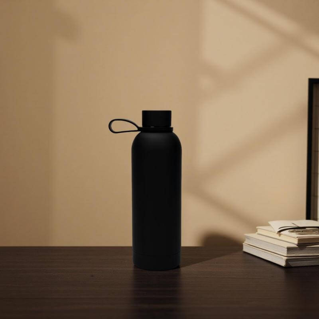 Double Wall Stainless Steel Bottle 500ml - Black
