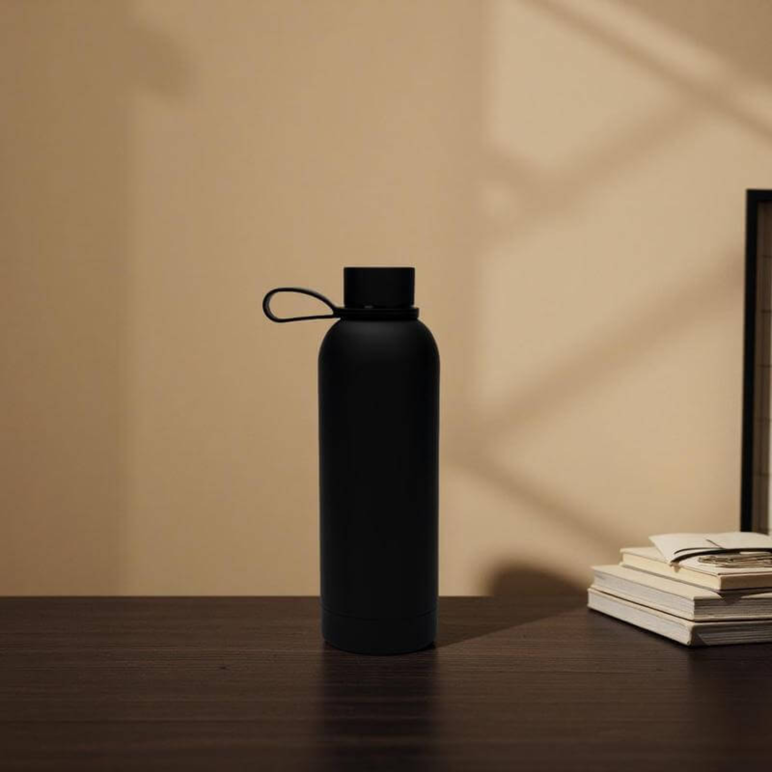 Double Wall Stainless Steel Bottle 500ml - Black