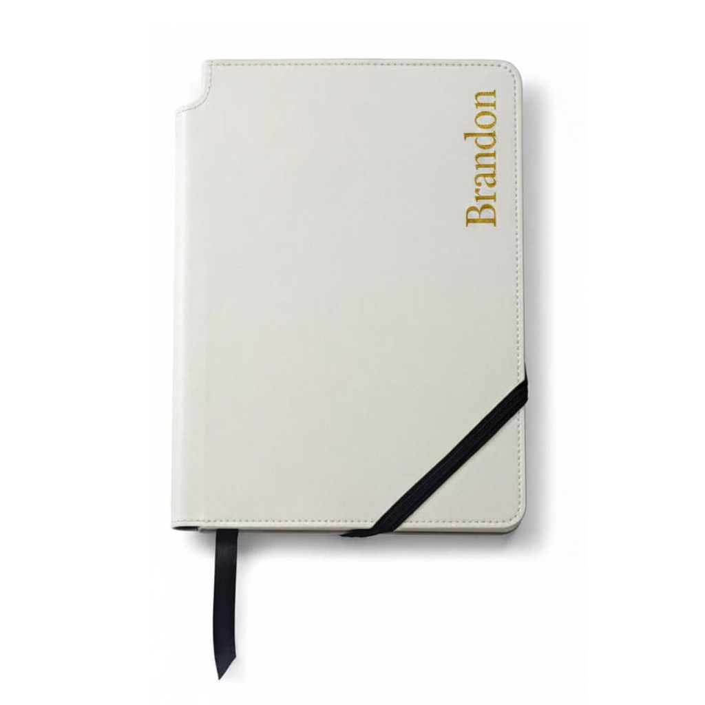 Classic Leatherette Journal - White