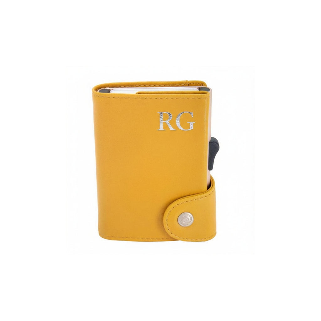 Classic Italian Leather RFID Wallet - Camel