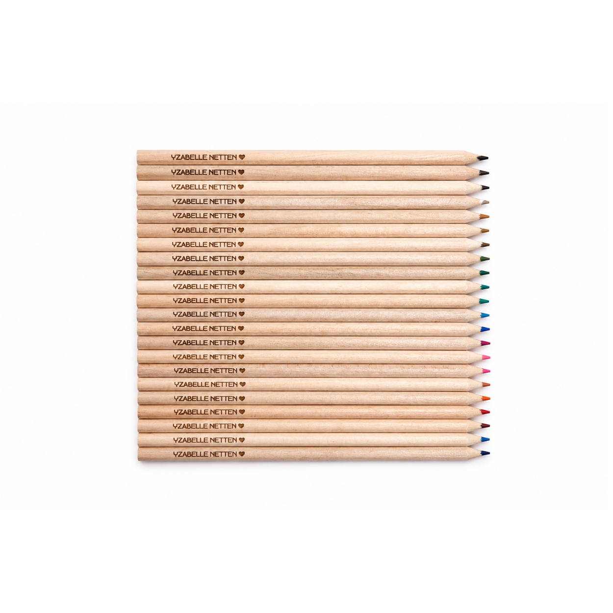 Natural Wood Color Pencils Set of 24