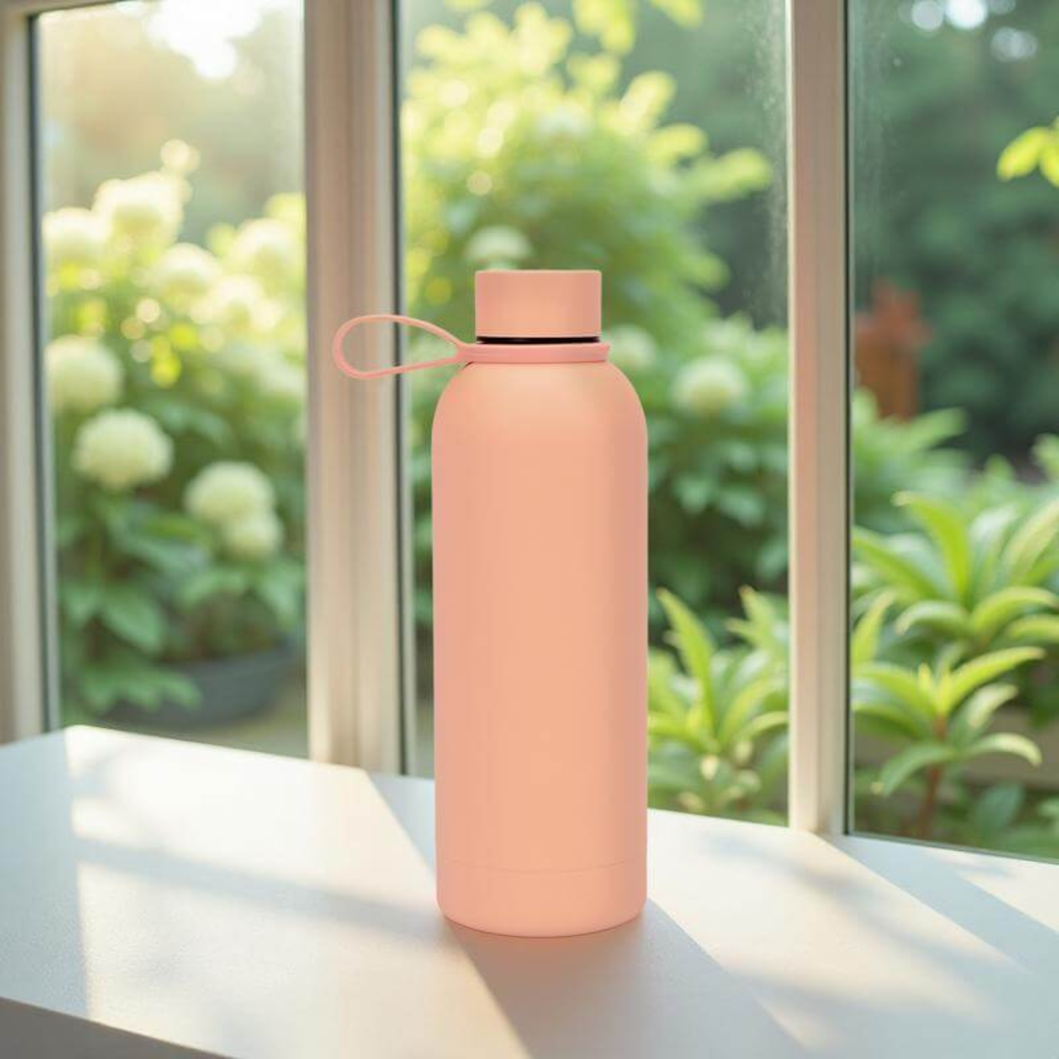 Double Wall Stainless Steel Bottle 500ml - Peach Pink